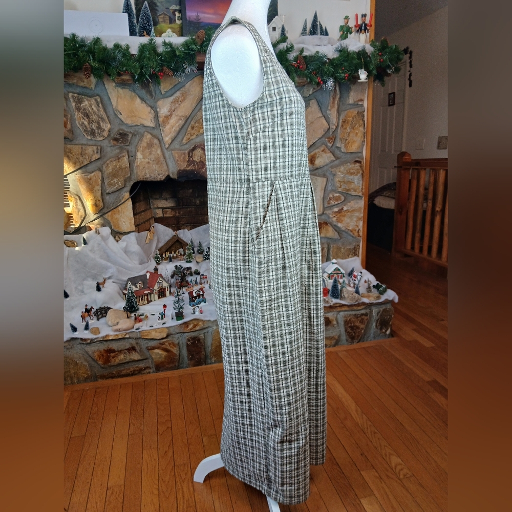 ๐ Bobbie Brooks Elegant Black, White, Cream Checkered Dress Small - Picture 6 of 10